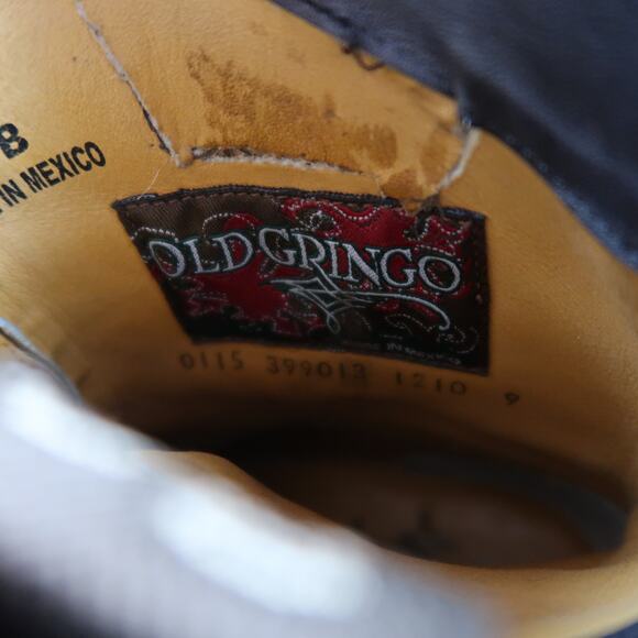 Old Gringo Boots Womens 6 Moto Western Queentia Short Leather Stud Biker Pull On - Picture 14 of 16